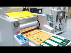 FM520A+ Oil Heating Hydraulic Large Roll Film Laminating Machine With Slitting Rewinding
