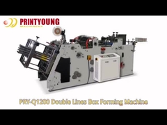 PRY-Q1200 Podwójne linie wznoszące Hamburger Box Forming Machine z pełnym servomotorem